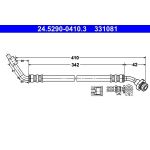 ATE Bremsschlauch 24.5290-0410.3 ATE Bremsschlauch 24.5290-0410.3