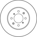 Bremsscheibe Honda P. Civic 94- Uk/Jp/Crx/Jazz/City 08-/Rover 200/400/25/45 262Mm Höhe. 44,6 Mm DF3021