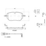 BREMBO Bremsbelagsatz, Scheibenbremse P 85 192