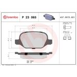 BREMBO Bremsklötze HA P 23 065 BREMBO Bremsklötze HA P 23 065