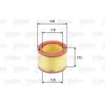 Valeo Luftfilter 585600 Valeo Luftfilter 585600