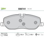 Valeo Bremsbelagsatz 598741 Valeo Bremsbelagsatz 598741
