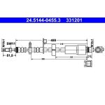 ATE Bremsschlauch 24.5144-0455.3 ATE Bremsschlauch 24.5144-0455.3