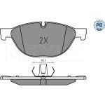 MEYLE Bremsbelagsatz BMW 5/6/7 08 025 250 4519/PD MEYLE Bremsbelagsatz BMW 5/6/7 08 025 250 4519/PD