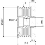 Generatorfreilauf 588032 Generatorfreilauf 588032