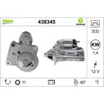 Valeo Anlasser 438345 Valeo Anlasser 438345