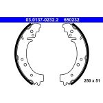 ATE Bremsbacken 03.0137-0232.2 ATE Bremsbacken 03.0137-0232.2