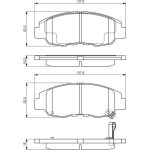 Bosch Bremsbelagsatz 0 986 495 153 Bosch Bremsbelagsatz 0 986 495 153