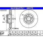 Bremsscheibe Vw S. A6 04 24.0130-0175.1 Bremsscheibe Vw S. A6 04 24.0130-0175.1