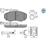 Bremsbelagsatz Fiat P. Ducato 02- 10/14 Mit Sensor 025 239 1719/PD Bremsbelagsatz Fiat P. Ducato 02- 10/14 Mit Sensor 025 239 1719/PD