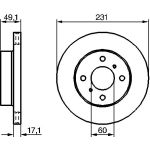 Bosch Bremsscheibe Vorderachse 0 986 479 241 Bosch Bremsscheibe Vorderachse 0 986 479 241