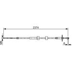 Bosch Automotive Handbremsseil Seilzug Festellbremse 1987482499 Bosch Automotive Handbremsseil Seilzug Festellbremse 1987482499