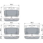 Bosch Bremsbelagsatz 0 986 494 891