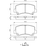 Bosch Bremsbelagsatz 0 986 424 626