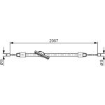 Handbremsseil 1987482331 Handbremsseil 1987482331