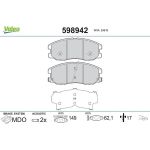 Valeo Bremsbelagsatz 598942 Valeo Bremsbelagsatz 598942