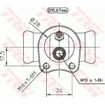TRW Radbremszylinder BWB116 TRW Radbremszylinder BWB116