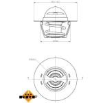 NRF Kühlmittelthermostat 725128 NRF Kühlmittelthermostat 725128