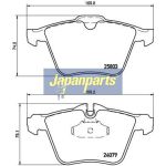 Japanparts Bremsbeläge PA-0346AF Japanparts Bremsbeläge PA-0346AF