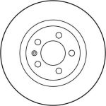Bremsscheibe Vw P. Golf 4/A3 DF2804