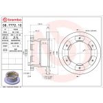 40 482 024 Bremsscheibe HA 08.7772.10 40 482 024 Bremsscheibe HA 08.7772.10
