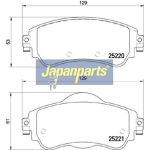 Japanparts Bremsbeläge PA-0614AF Japanparts Bremsbeläge PA-0614AF