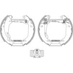Satz Bremsbacken Peugeot T. 206 09/98- 180X32 84053800 Satz Bremsbacken Peugeot T. 206 09/98- 180X32 84053800