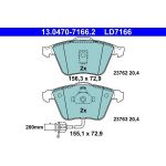 Bremsbelagsatz Audi P. A6/Allroad 1,8-3,0 Quattro 97-05 Keramik 13.0470-7166.2 Bremsbelagsatz Audi P. A6/Allroad 1,8-3,0 Quattro 97-05 Keramik 13.0470-7166.2