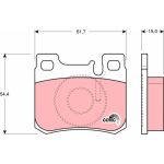 TRW Bremsbeläge Hinterachse GDB1130 TRW Bremsbeläge Hinterachse GDB1130