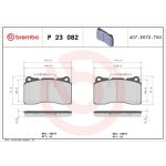 BREMBO Bremsklötze VA P 23 082 BREMBO Bremsklötze VA P 23 082