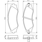 Bosch Bremsbelagsatz 0 986 494 173 Bosch Bremsbelagsatz 0 986 494 173