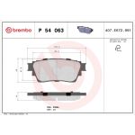 BREMBO Bremsklötze HA P 54 063 BREMBO Bremsklötze HA P 54 063