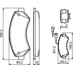 Bosch Bremsbelagsatz 0 986 494 580 Bosch Bremsbelagsatz 0 986 494 580
