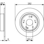 Bremsscheibe HA 0 986 479 738 Bremsscheibe HA 0 986 479 738