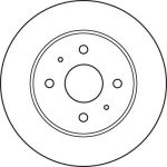 Bremsscheibe Daihatsu P. Copen/Sirion 05 DF4905 Bremsscheibe Daihatsu P. Copen/Sirion 05 DF4905