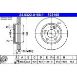 Bremsscheibe Db P. W168 1.4-1.9 97-04 Power Disc 24.0322-0168.1 Bremsscheibe Db P. W168 1.4-1.9 97-04 Power Disc 24.0322-0168.1
