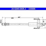 ATE Bremsschlauch 24.5245-0405.3 ATE Bremsschlauch 24.5245-0405.3