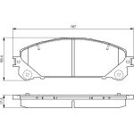 Bosch Bremsbelagsatz 0 986 495 169 Bosch Bremsbelagsatz 0 986 495 169