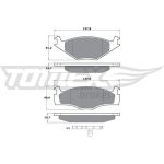 TOMEX brakes Bremsbelagsatz, Scheibenbremse TX 10-53
