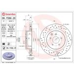 Brembo Bremsscheibe Hinterachse Xtra 09.7356.2X Brembo Bremsscheibe Hinterachse Xtra 09.7356.2X