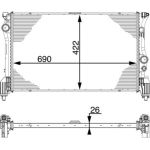 Kühler, Motorkühlung CR 931 000P Kühler, Motorkühlung CR 931 000P