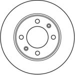 Bremsscheibe Peugeot T. 306 DF2581 Bremsscheibe Peugeot T. 306 DF2581