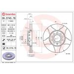 12 481 018M Bremsscheibe VA Brembo Max 09.5745.76 12 481 018M Bremsscheibe VA Brembo Max 09.5745.76