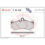 BREMBO Bremsklötze VA P 65 032