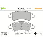 Valeo Bremsbelagsatz 302639 Valeo Bremsbelagsatz 302639