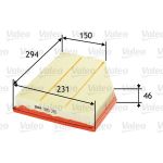 Valeo Luftfilter 585281 Valeo Luftfilter 585281