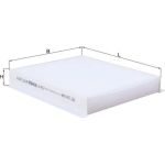 LA 457 MAHLE Innenraumfilter LA 457, Partikelfilter, 200 x 177 x 30 mm – u. a. für Opel Combo Kasten/Großraumlimousine (X12), Tour (X12), Peugeot Bipper (AA_) – OE Nummer 1808029 - l LA 457 MAHLE Innenraumfilter LA 457, Partikelfilter, 200 x 177 x 30 mm – u. a. für Opel Combo Kasten/Großraumlimousine (X12), Tour (X12), Peugeot Bipper (AA_) – OE Nummer 1808029 - l