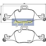 Japanparts Bremsbeläge PA-0128AF Japanparts Bremsbeläge PA-0128AF