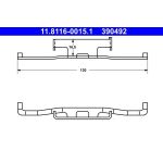 ATE Feder, Bremssattel 11.8116-0015.1 ATE Feder, Bremssattel 11.8116-0015.1