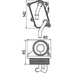 MAHLE Ölkühler, Motoröl CLC 24 000P MAHLE Ölkühler, Motoröl CLC 24 000P